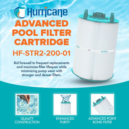 Hurricane Filters HF-STR2-200-01 Advanced Pool, Spa Cartridge Filter Replacement