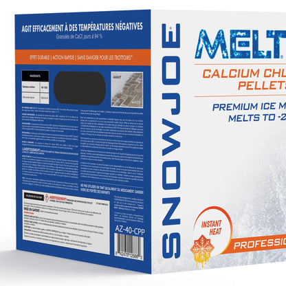 Snow Joe Ice Melt Calcium Chloride Blend, 40 lb (Packaging May Vary), AZ-40-CPP