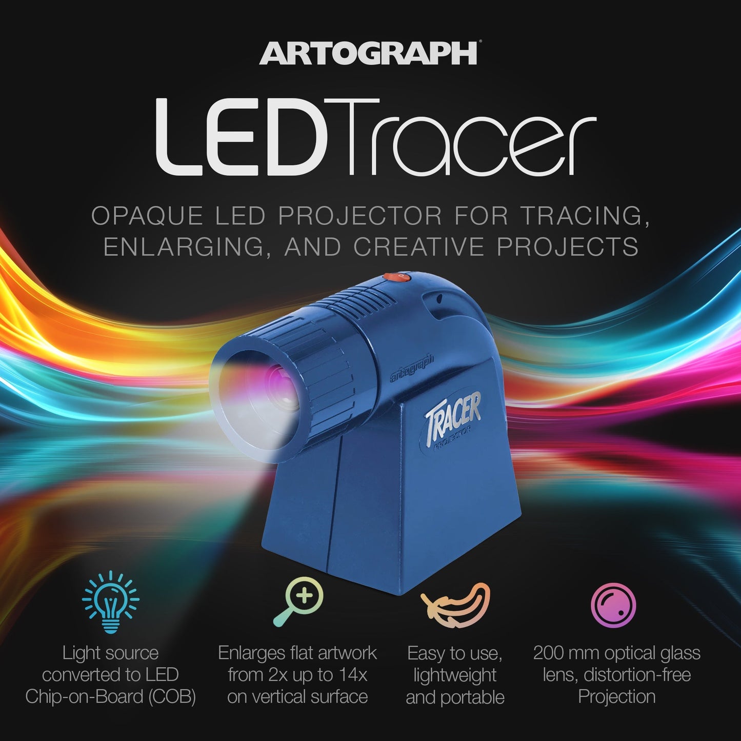 Artograph LED Tracer Opaque Art Projector for Tracing, Drawing, and Crafting