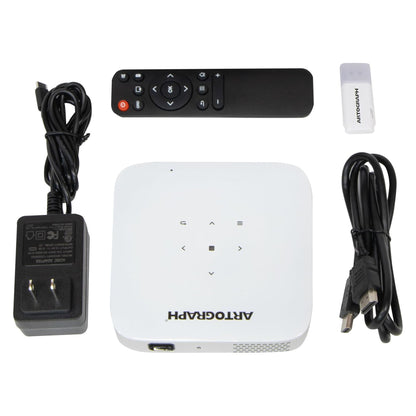 Artograph Smart HD Digital Art Projector with Remote, Wi Fi, and Case, White