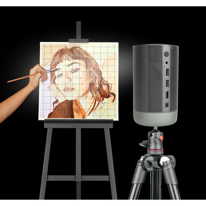 Artograph Smart LED Art Projector & Auto Focus Grids+ Mini Tripod Tabletop Stand
