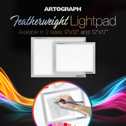 Artograph Featherweight 12" x 17" Dimmable Slim Lightpad for Drawing & Tracing