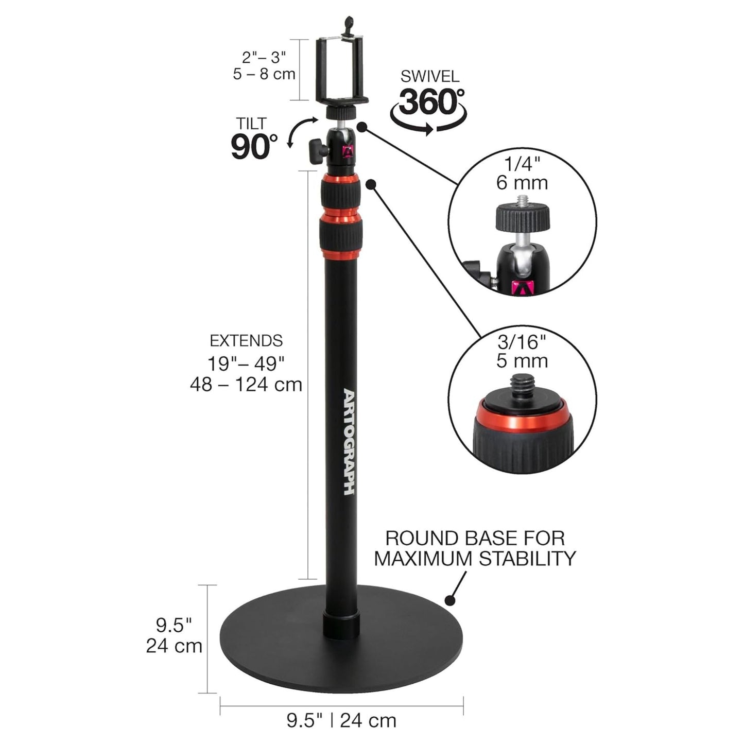 Artograph Smart HD Digital Art Projector w/ Remote & Adjustable Projector Stand