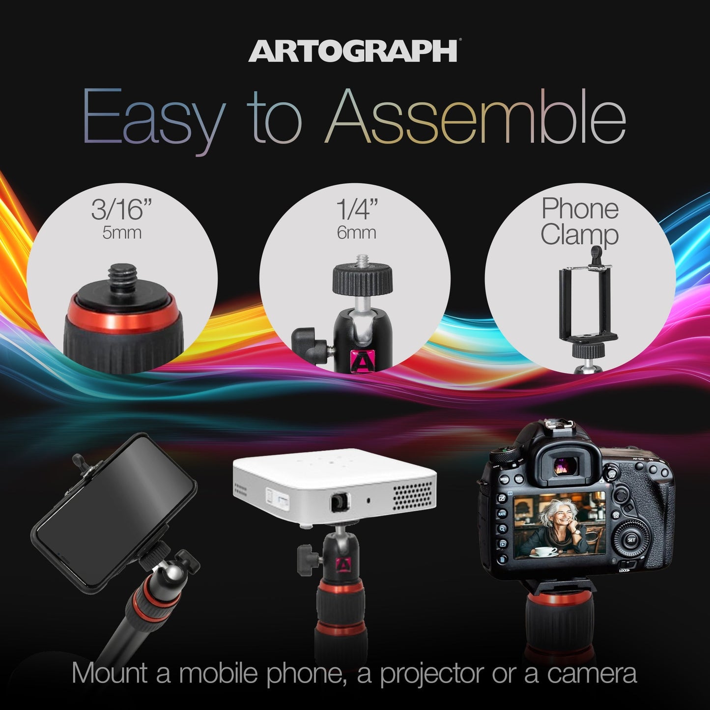 Artograph Adjustable Projector Stand for Digital Projector, Camera, or Lights
