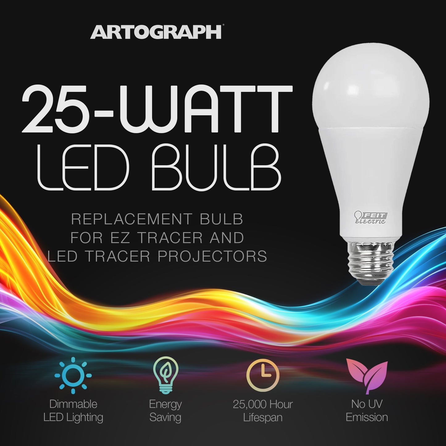 Artograph 25 Watt LED Bulb for EZ Tracer and LED Tracer Art Projector, Bulb Only