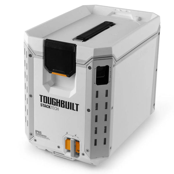 ToughBuilt StackTech Compact Cooler, Stackable 16 Qt Hard Shell Ice Chest, White