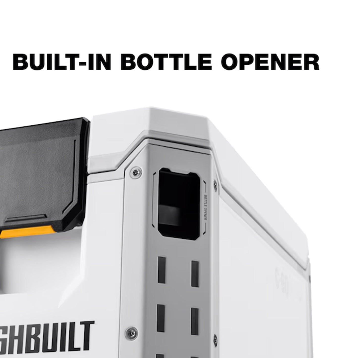 ToughBuilt StackTech Compact Cooler, Stackable 16 Qt Hard Shell Ice Chest, White