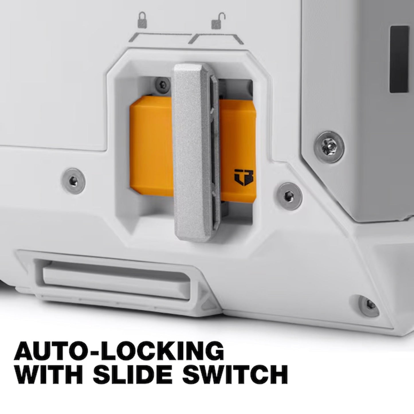 ToughBuilt StackTech Compact Cooler, Stackable 16 Qt Hard Shell Ice Chest, White