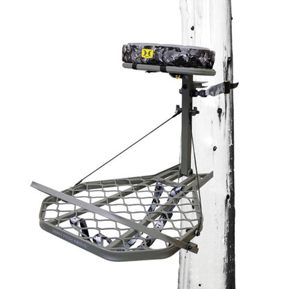 Hawk Helium Pro Hang-On Tree Stand, Memory Foam Seat Hunting Gear, 34.75 x 24.5"