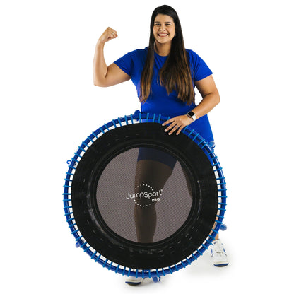 JumpSport 350 PRO Fitness Trampoline, Cardio Workout Equipment, 39 Inch, Blue