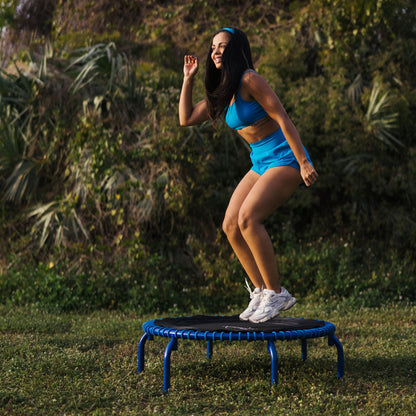 JumpSport 350 PRO Fitness Trampoline, Cardio Workout Equipment, 39 Inch, Blue