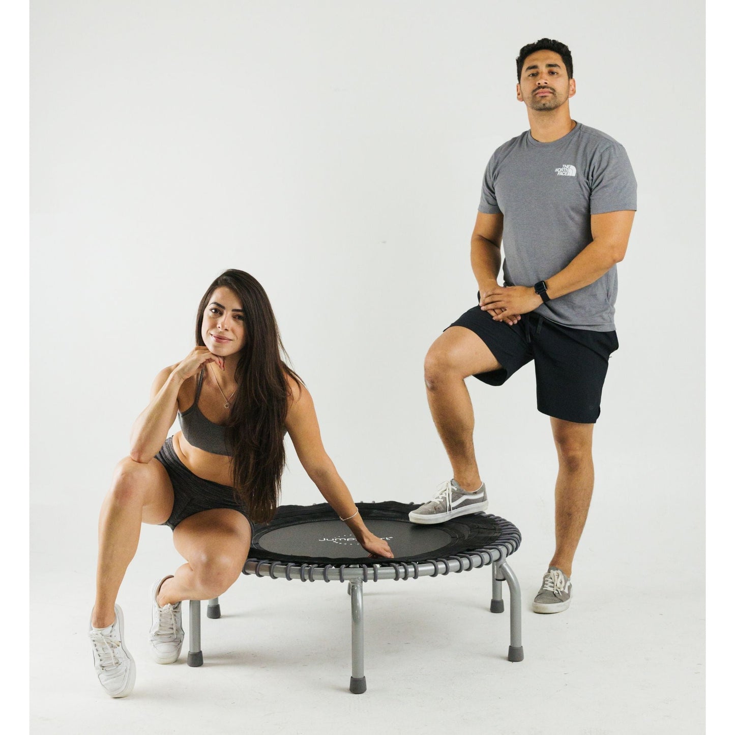 JumpSport 350 PRO Fitness Trampoline, Cardio Workout Equipment, 39", Graphite