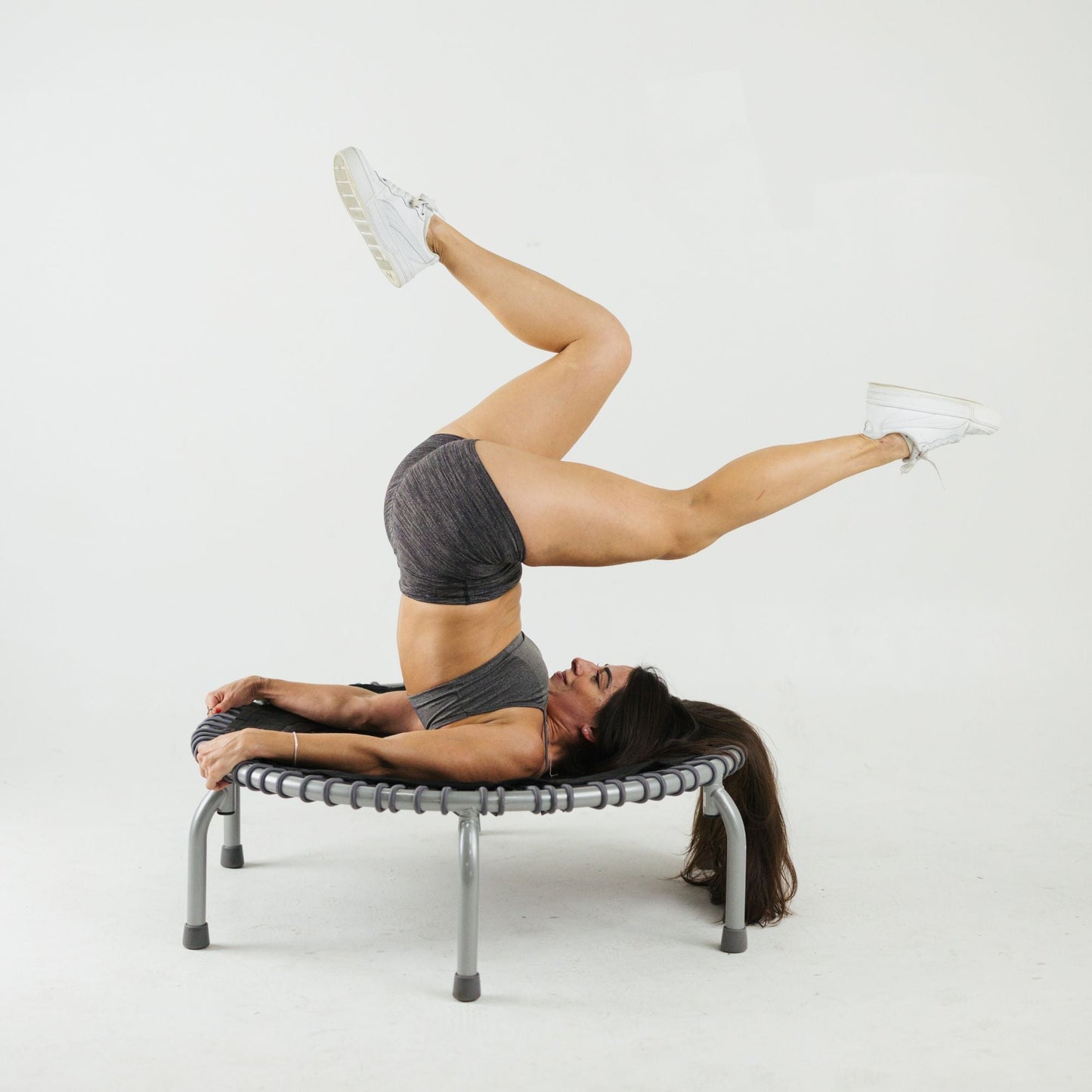 JumpSport 350 PRO Fitness Trampoline, Cardio Workout Equipment, 39", Graphite