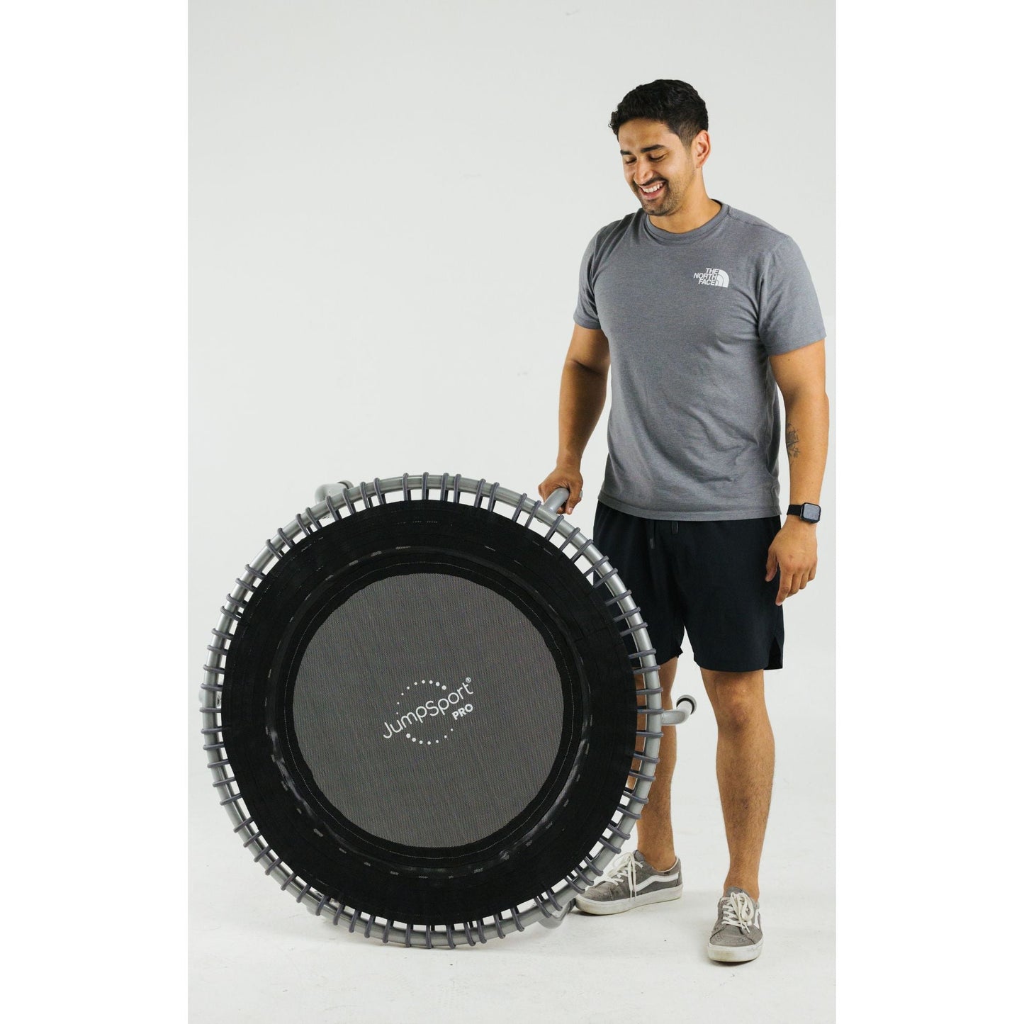 JumpSport 350 PRO Fitness Trampoline, Cardio Workout Equipment, 39", Graphite