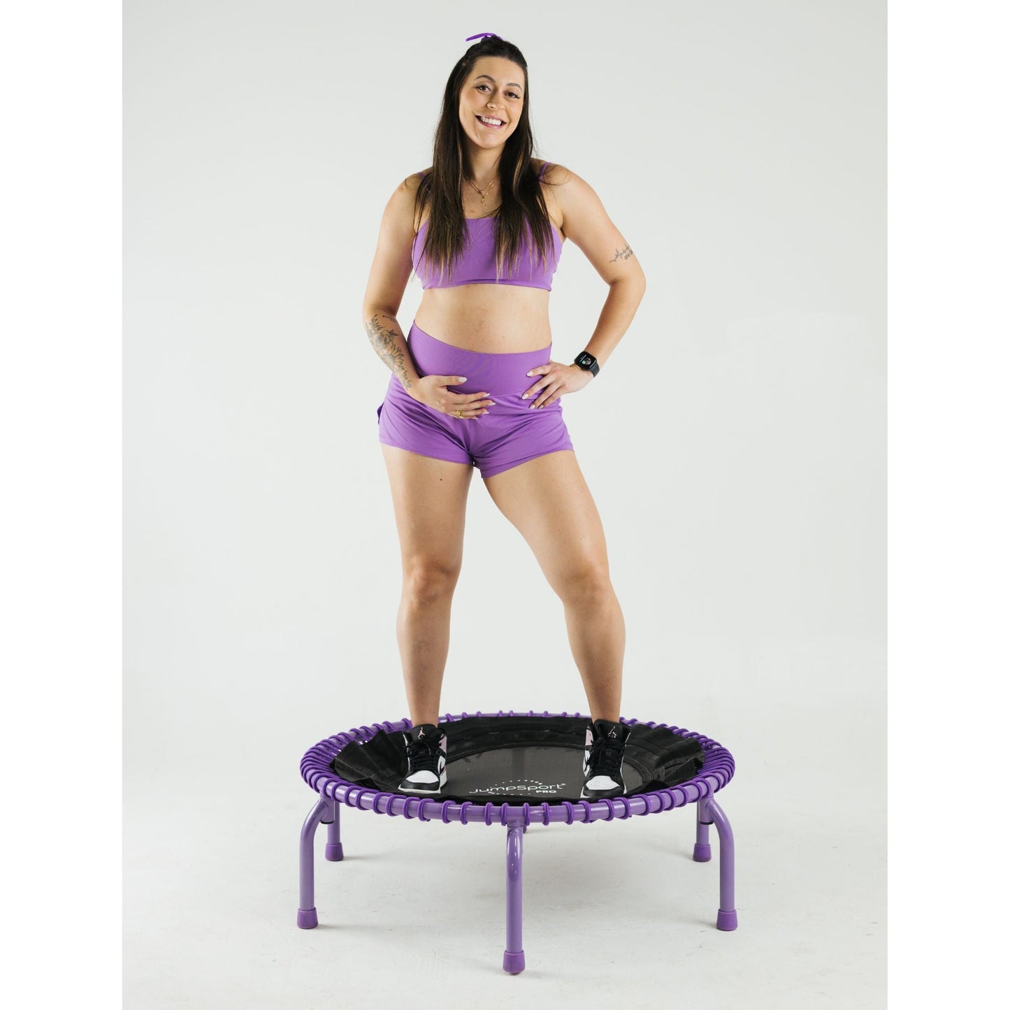 JumpSport 350 PRO Fitness Trampoline, Cardio Workout Equipment, 39 Inch, Inspire