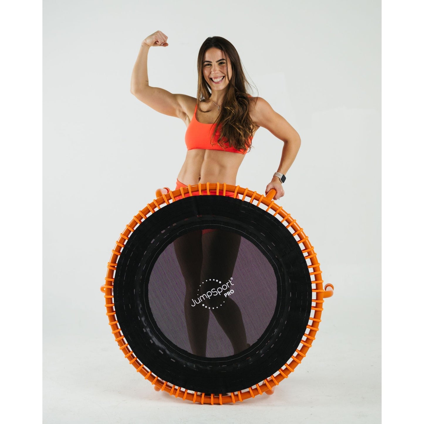 JumpSport 350 PRO Fitness Trampoline, Cardio Workout Equipment, 39 Inch, Energize