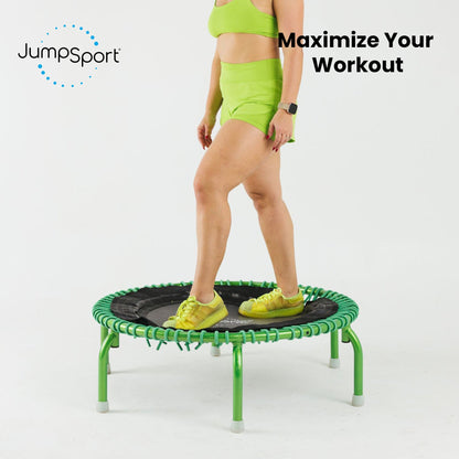 JumpSport 350 PRO Fitness Trampoline, Cardio Workout Equipment, 39 Inch, Thrive