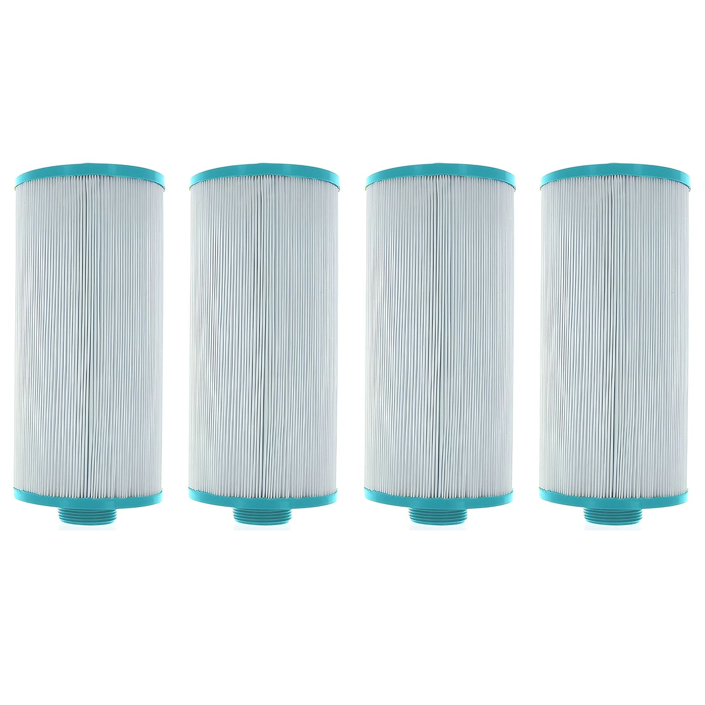 Hurricane 4 Pack Replacement Spa Filter Cartridge for PGS25P4 & 4CH-24, White