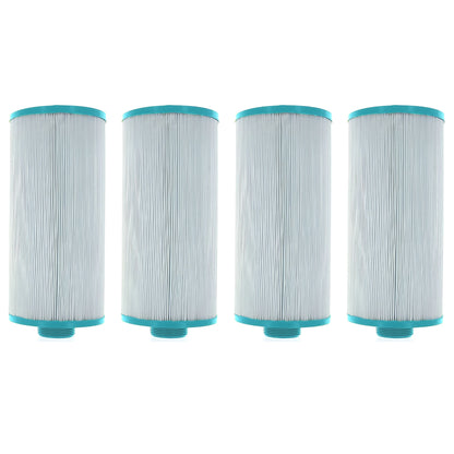 Hurricane 4 Pack Replacement Spa Filter Cartridge for PGS25P4 & 4CH-24, White