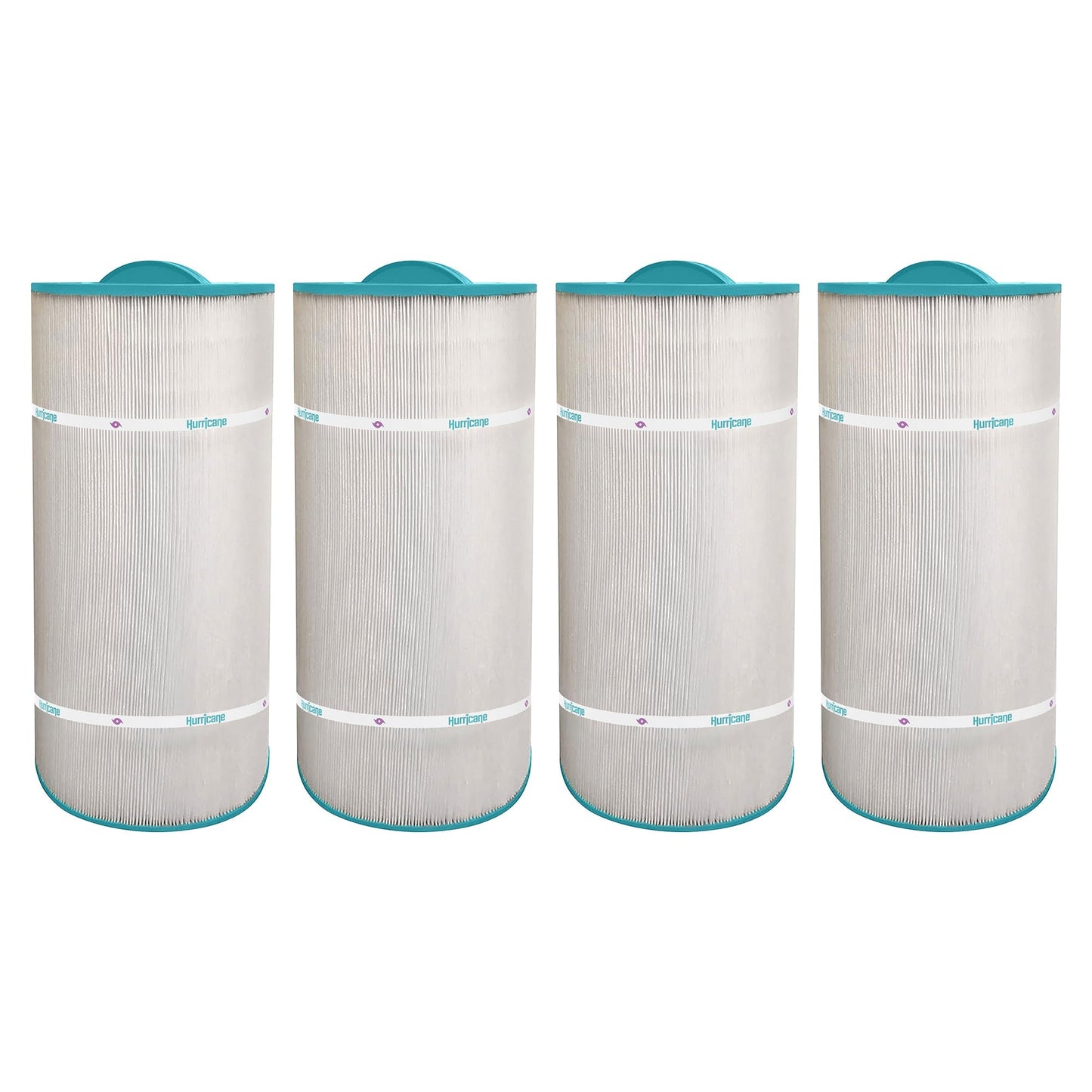 Hurricane 4 Pack Replacement Spa Filter Cartridge for Unicel C8399 and PCD100W