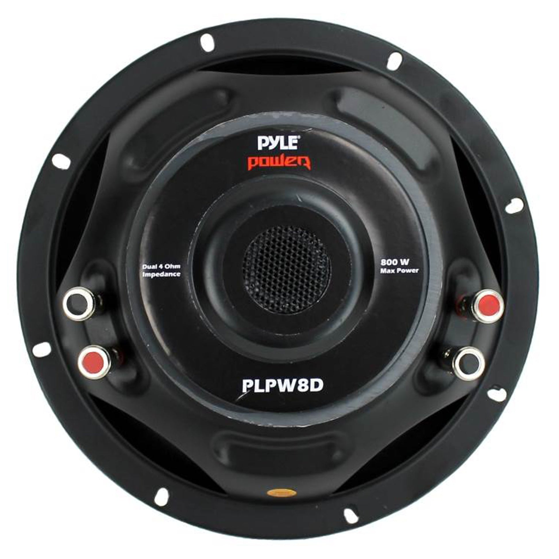 Pyle 8 Inch 1600W DVC 4 Ohm Car Audio Subwoofer Speaker Set, Black (2 Pack) - Find Fresh Goods
