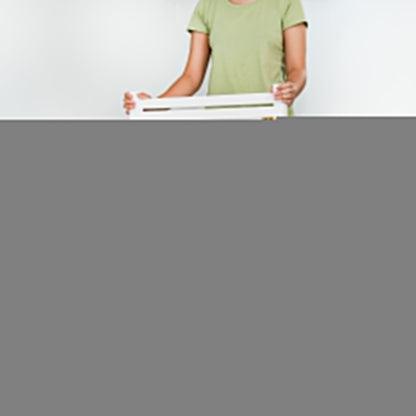 PJ Wood 3 Tier Foldable Bookshelf Wooden Storage Rack Home Display Stand, White