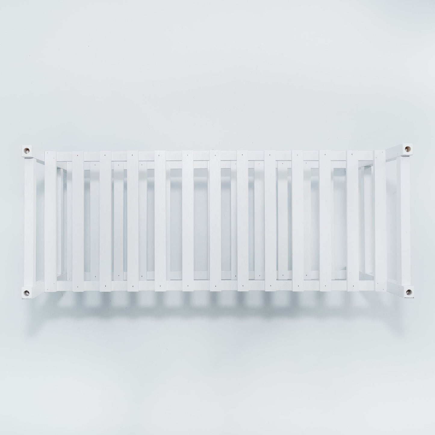 PJ Wood Stackable Wood Shoe Rack Organizer Shelf Closet Entryway Bedroom, White