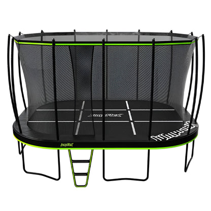 JumpFlex MEGA 17' Trampoline, Large Outdoor Jumping Play Set with Net and Ladder
