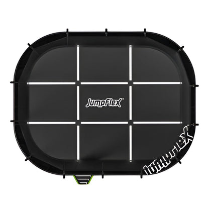 JumpFlex MEGA 17' Trampoline, Large Outdoor Jumping Play Set with Net and Ladder