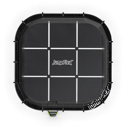 Jumpflex MEGA 19' Square Trampoline, Outdoor Play Equipment with Net & Ladder