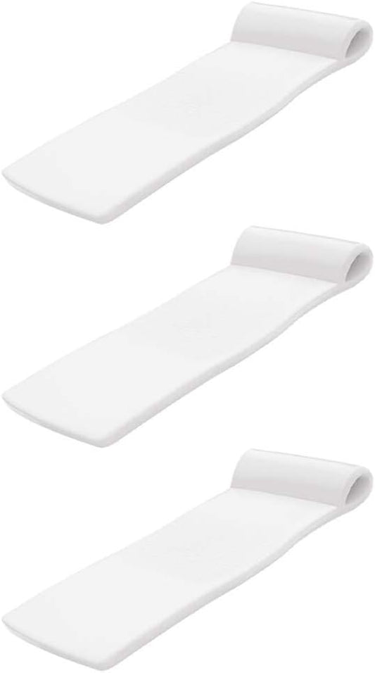 TRC Recreation Sunsation 70 Inch Thick Foam Raft Lounger Mat Pool Float (3 Pack)