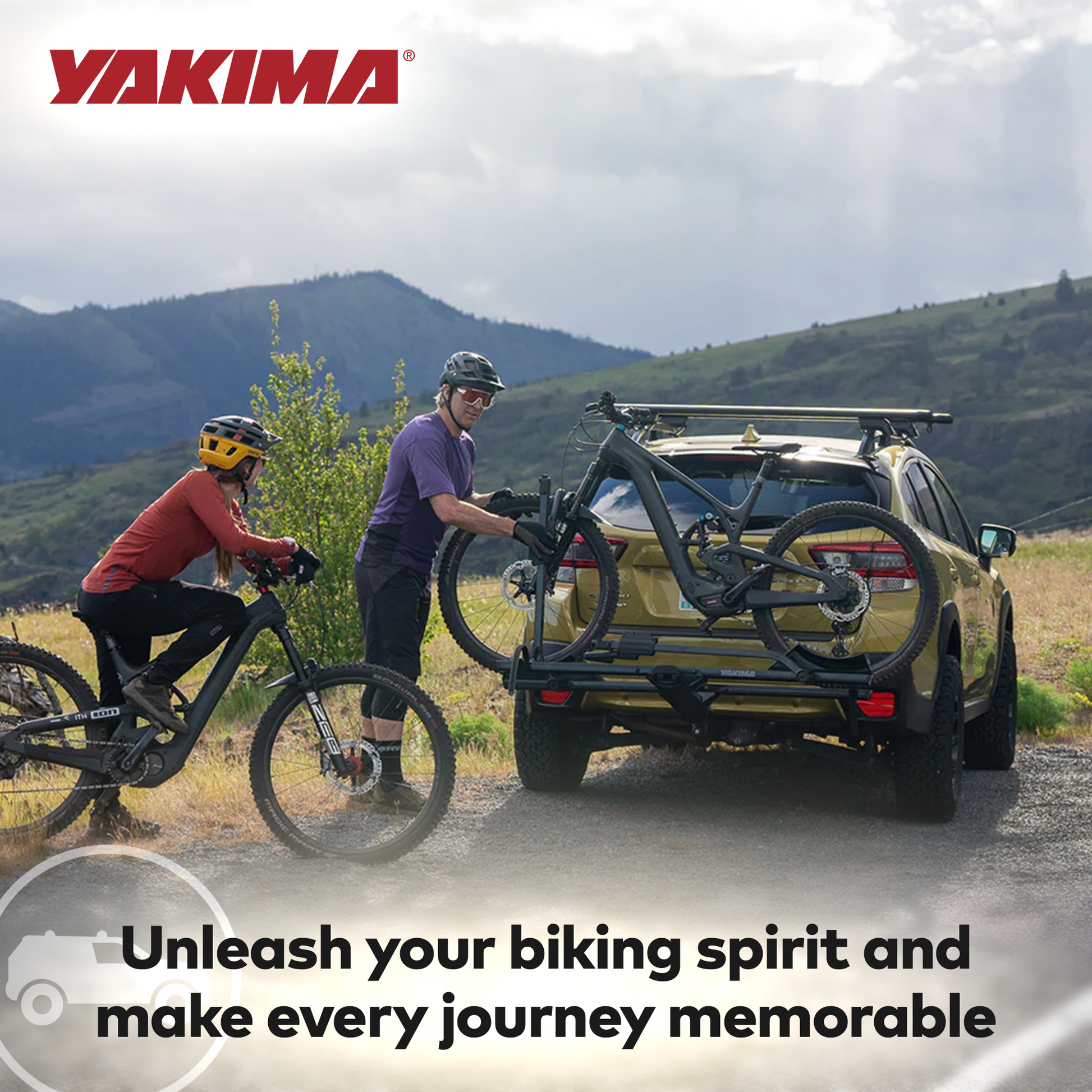 Yakima StageTwo 2" Premium Platform 2 Bike Tray Hitch Bike Rack, Anthracite - Find Fresh Goods