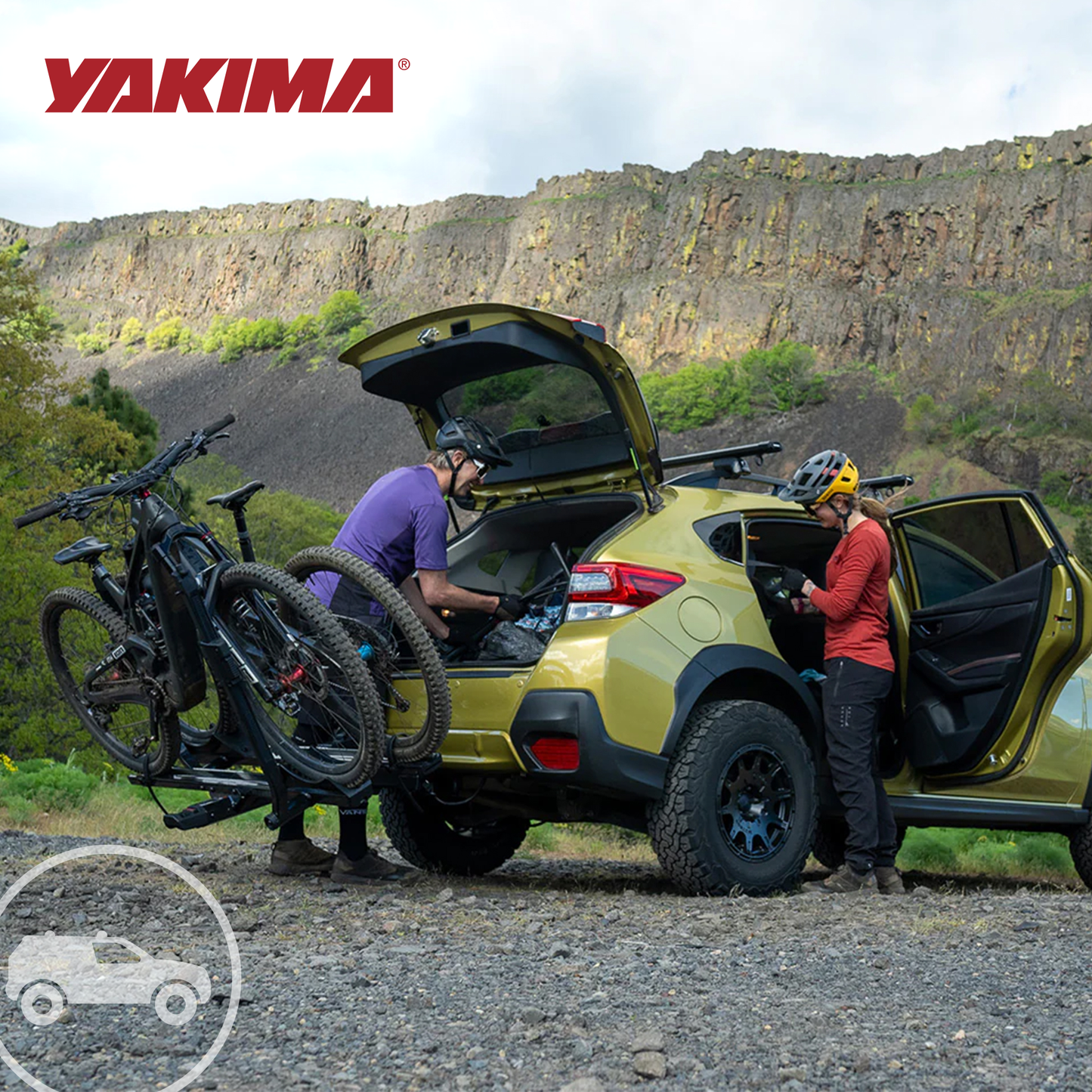 Yakima StageTwo 2" Premium Platform 2 Bike Tray Hitch Bike Rack, Anthracite - Find Fresh Goods