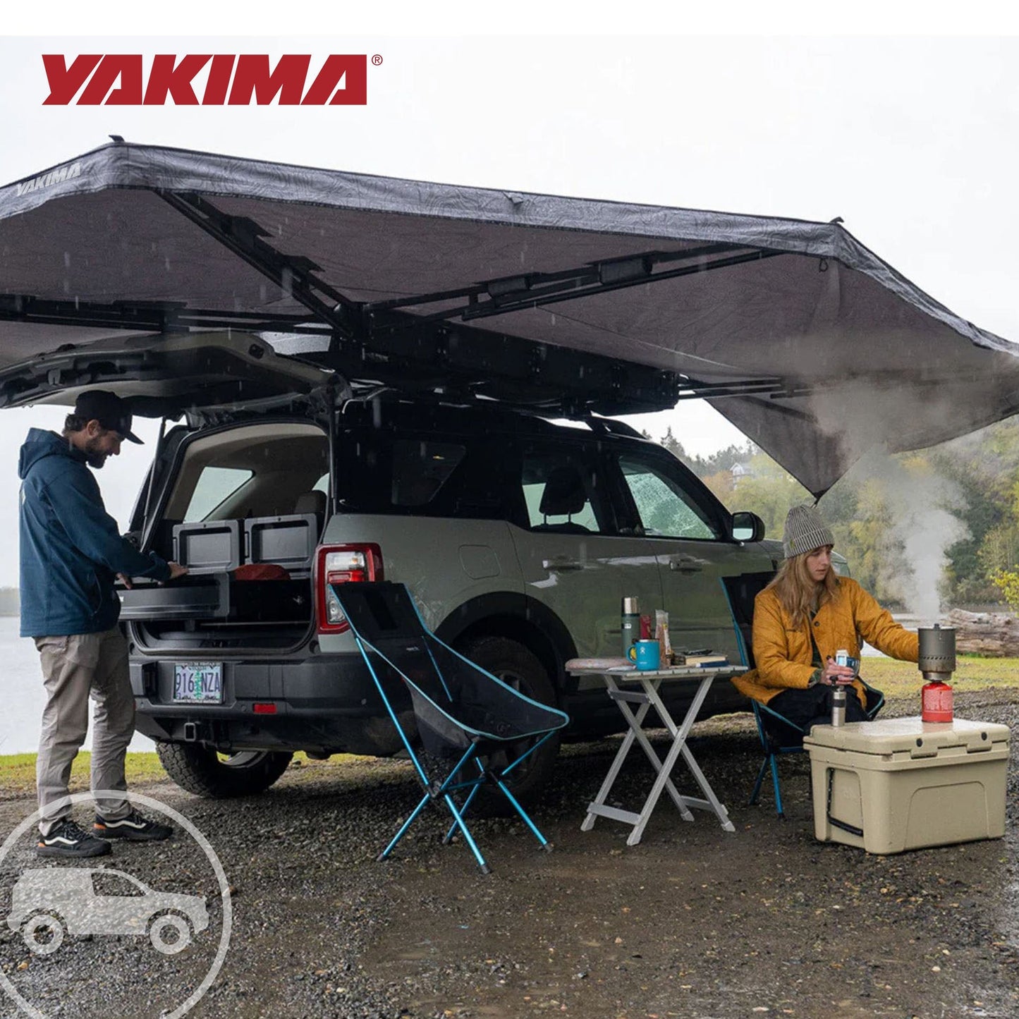 Yakima OverNOut 270 XL Awning, Opens on Right Side with 132 Sq. Ft. Coverage