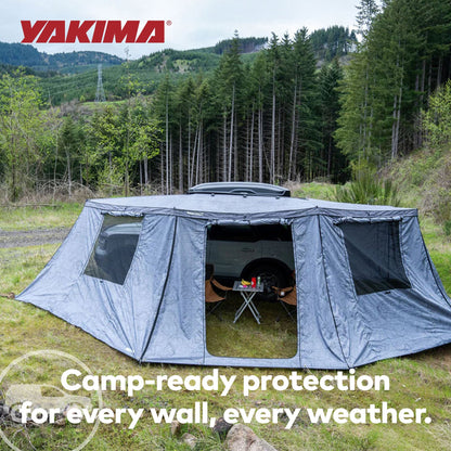 Yakima OverNOut 270 XL LH Full Wall Kit Awning Accessory with Door Panel, Gray