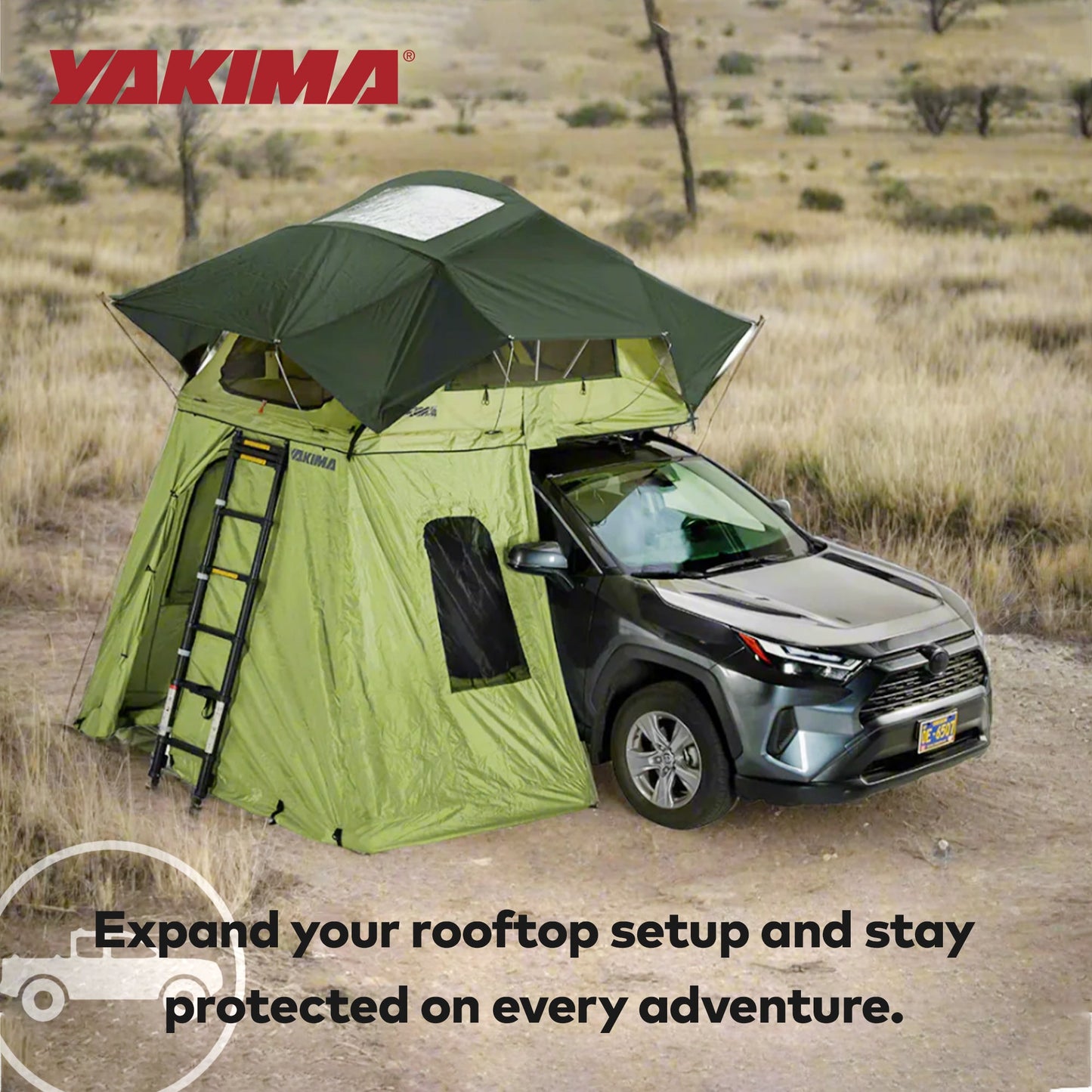 Yakima SkyRise SL Annex Wall Enclosure, SkyRise SL Rooftop Camping Tents, Green - Find Fresh Goods