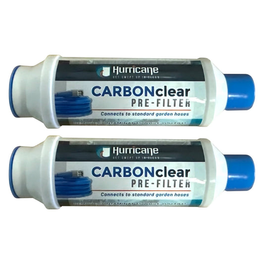 Hurricane Carbon Clear 10,000 Gallon Pre Filter for Hot Tub, Pool, and Pet Bath (2 Pack)