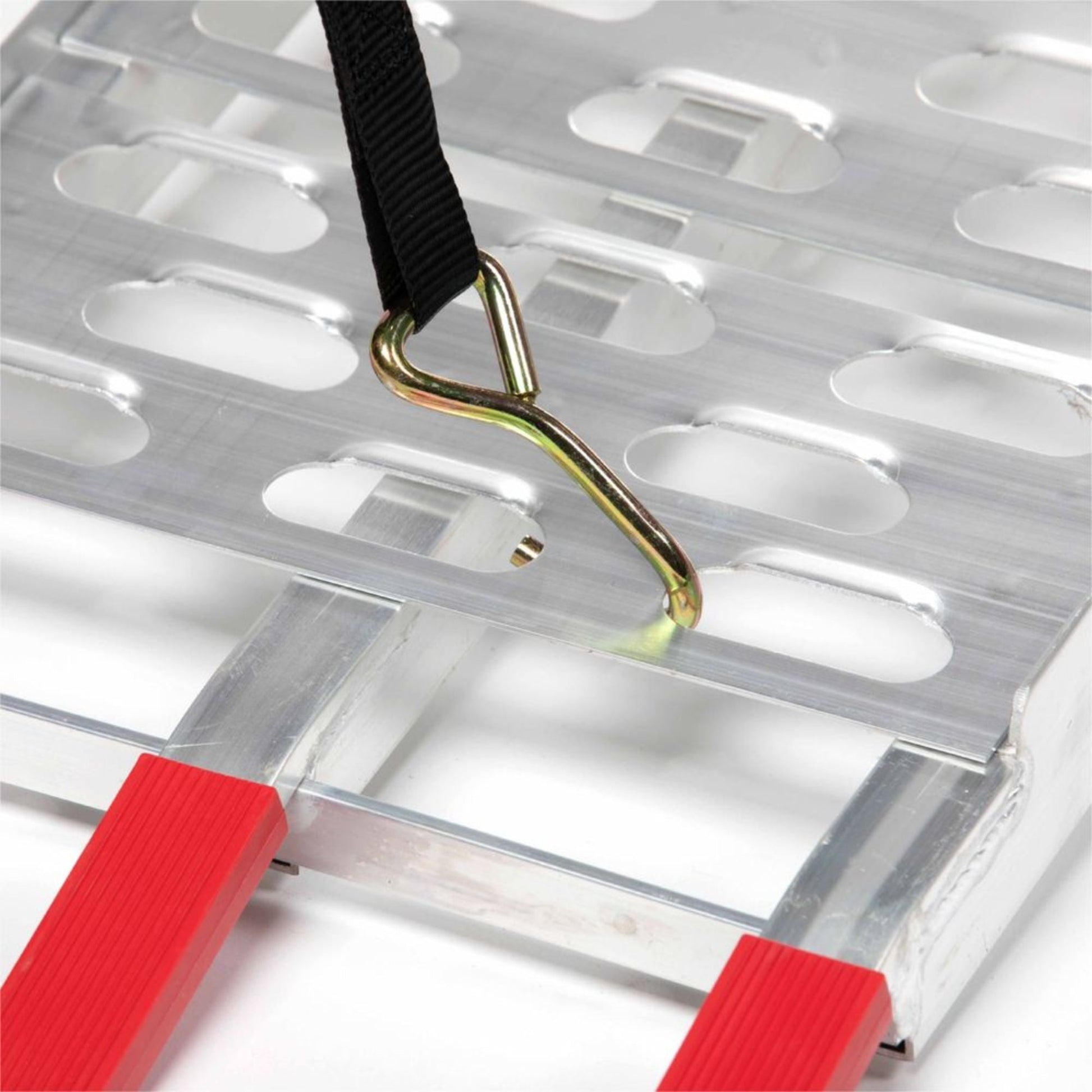 Titan Ramps 2 Pack 7.5’ Folding ATV Loading Ramps Arched Aluminum Design, Silver - Find Fresh Goods