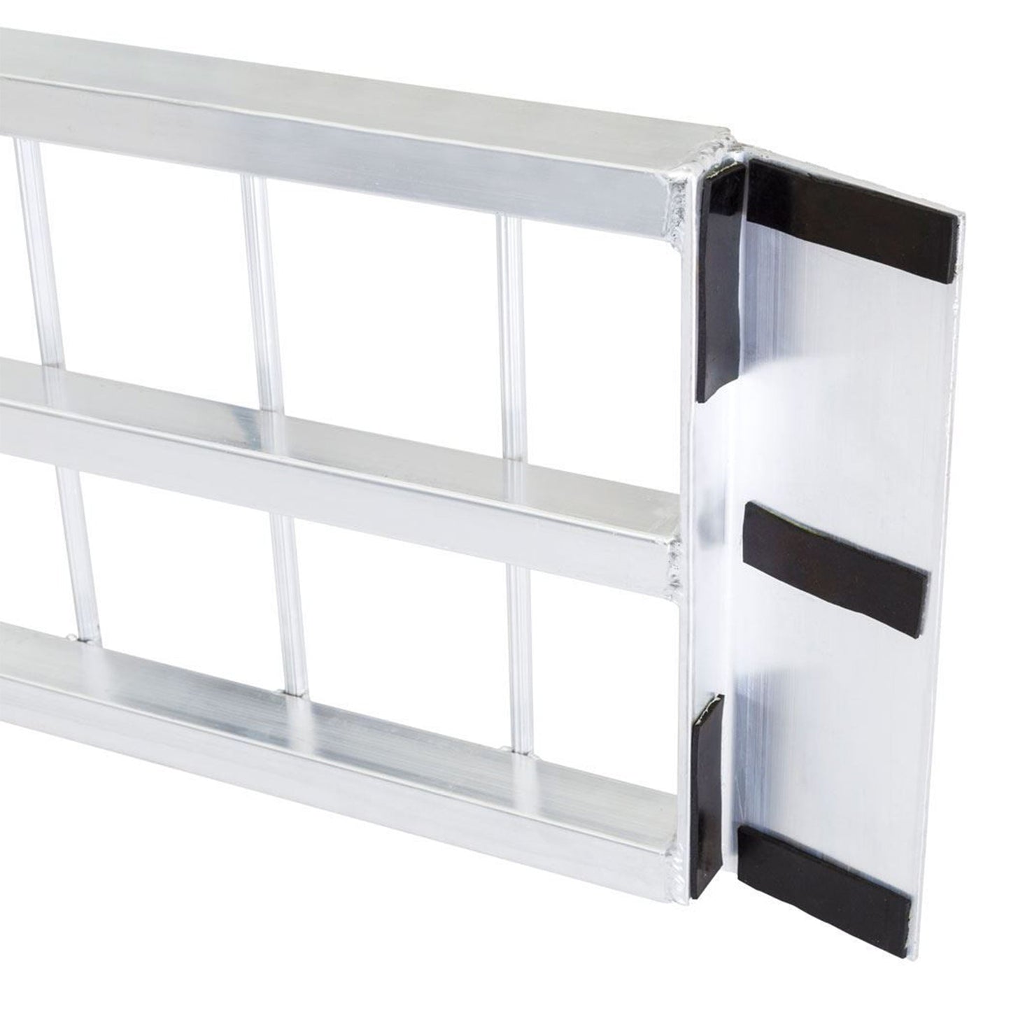 Black Widow 10’ Aluminum Folding Motorcycle Ramp, Arched 3 Piece Design, Silver - Find Fresh Goods