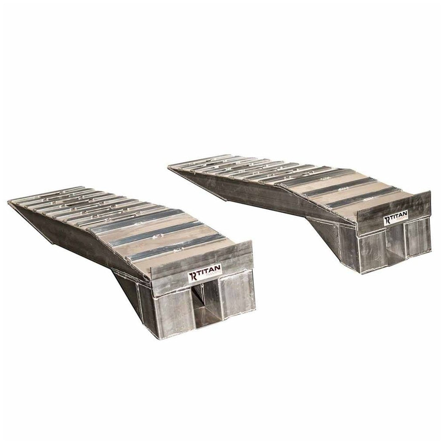 Titan Ramps Aluminum Semi Truck Riser Ramps with 20,000 Pound Capacity, Silver - Find Fresh Goods