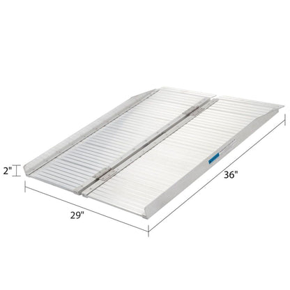 Silver Spring Mobility and Utility Ramp, 3 Foot Single Fold with 600 lb Capacity - Find Fresh Goods