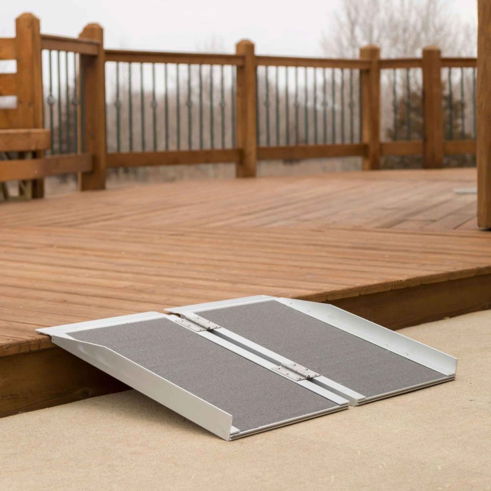 Silver Spring Mobility and Utility Ramp, 2 Foot Single Fold with Grit Surface - Find Fresh Goods