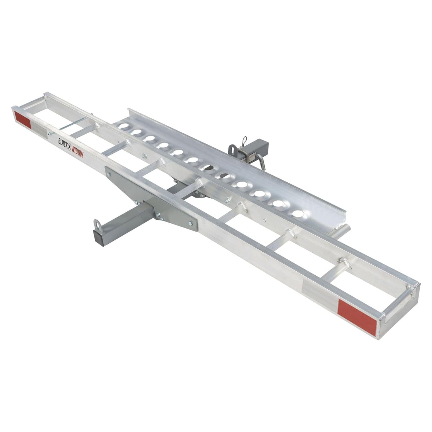 Black Widow Motorcycle Bike Carrier with Ramp for 2" Hitch, 400 Pound Capacity - Find Fresh Goods
