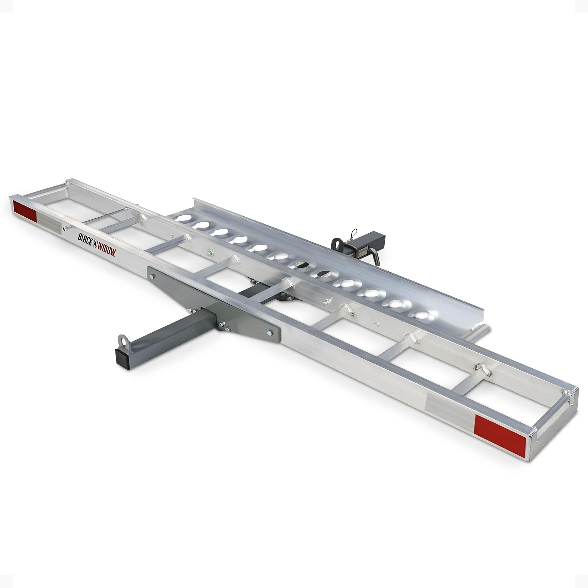 Black Widow Motorcycle Bike Carrier with Ramp for 2" Hitch, 400 Pound Capacity - Find Fresh Goods