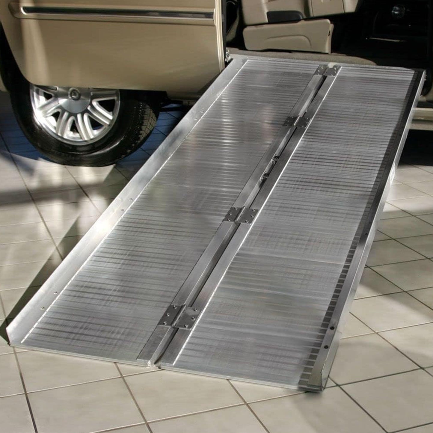 Silver Spring Mobility and Utility Ramp, 6 Foot Single Fold with 600 lb Capacity - Find Fresh Goods