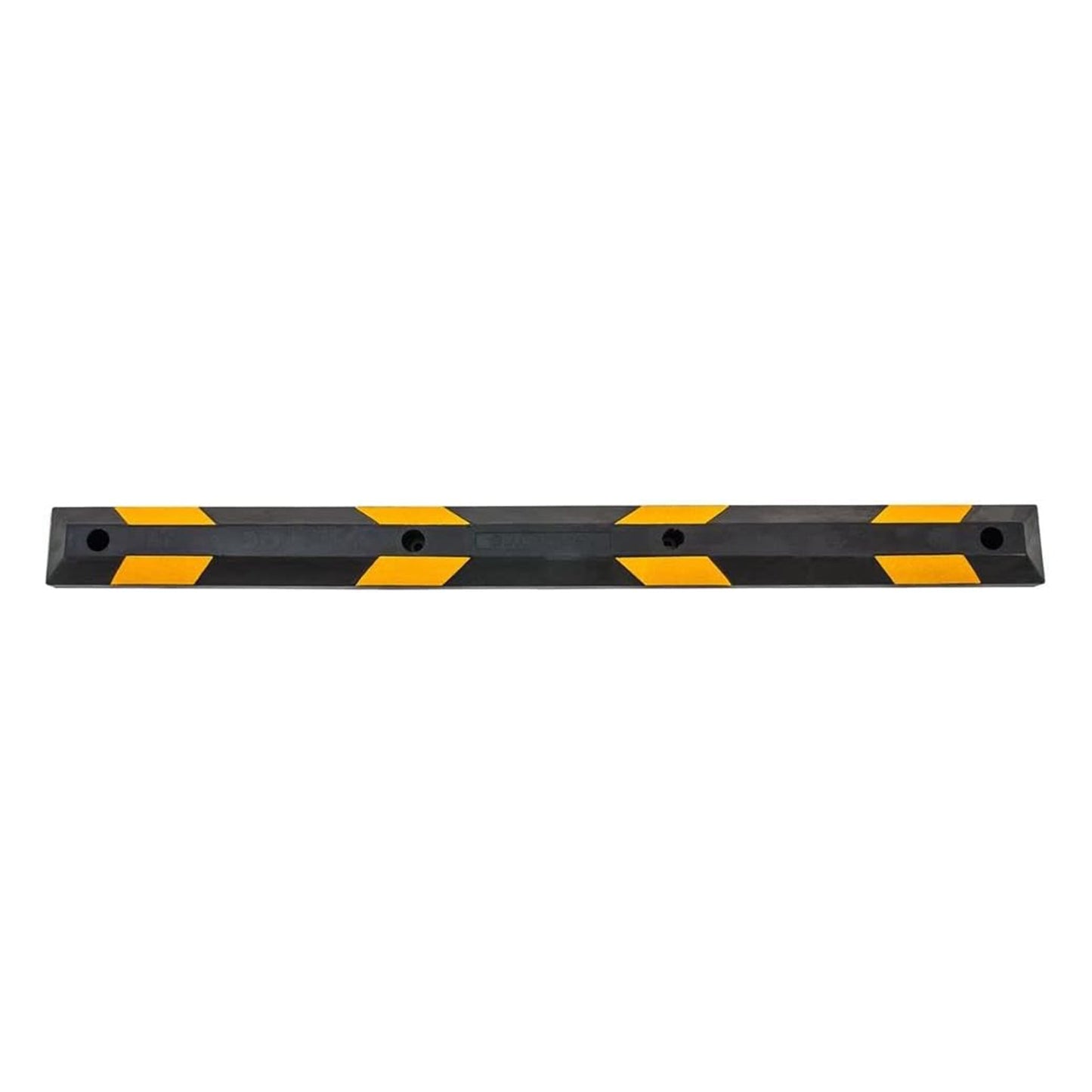Guardian Parking Stop, 6 Foot Long Rubber Curb with Mounting Holes, Black/Yellow