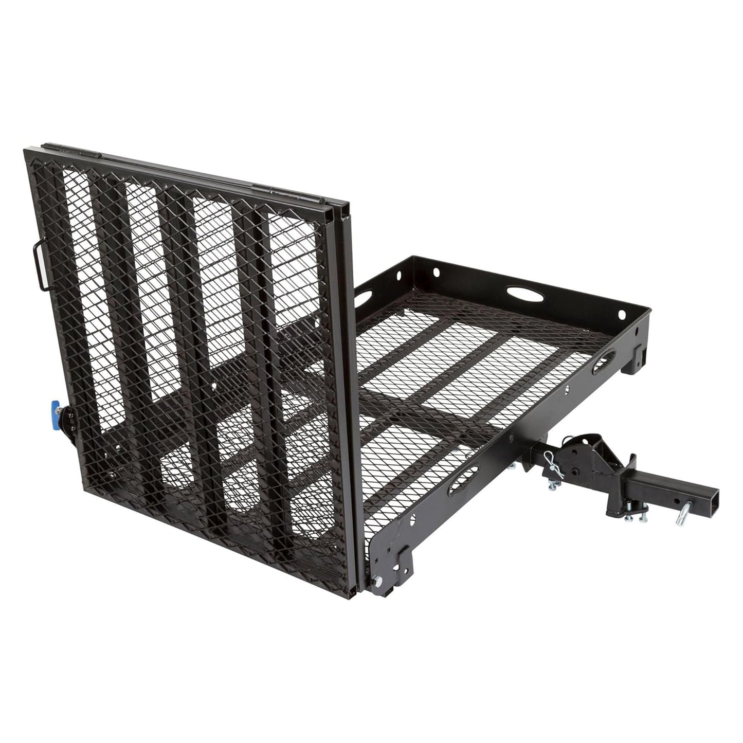 Silver Spring 48" x 28" Folding Steel Wheelchair Carrier with Ramp & Hitch Mount - Find Fresh Goods