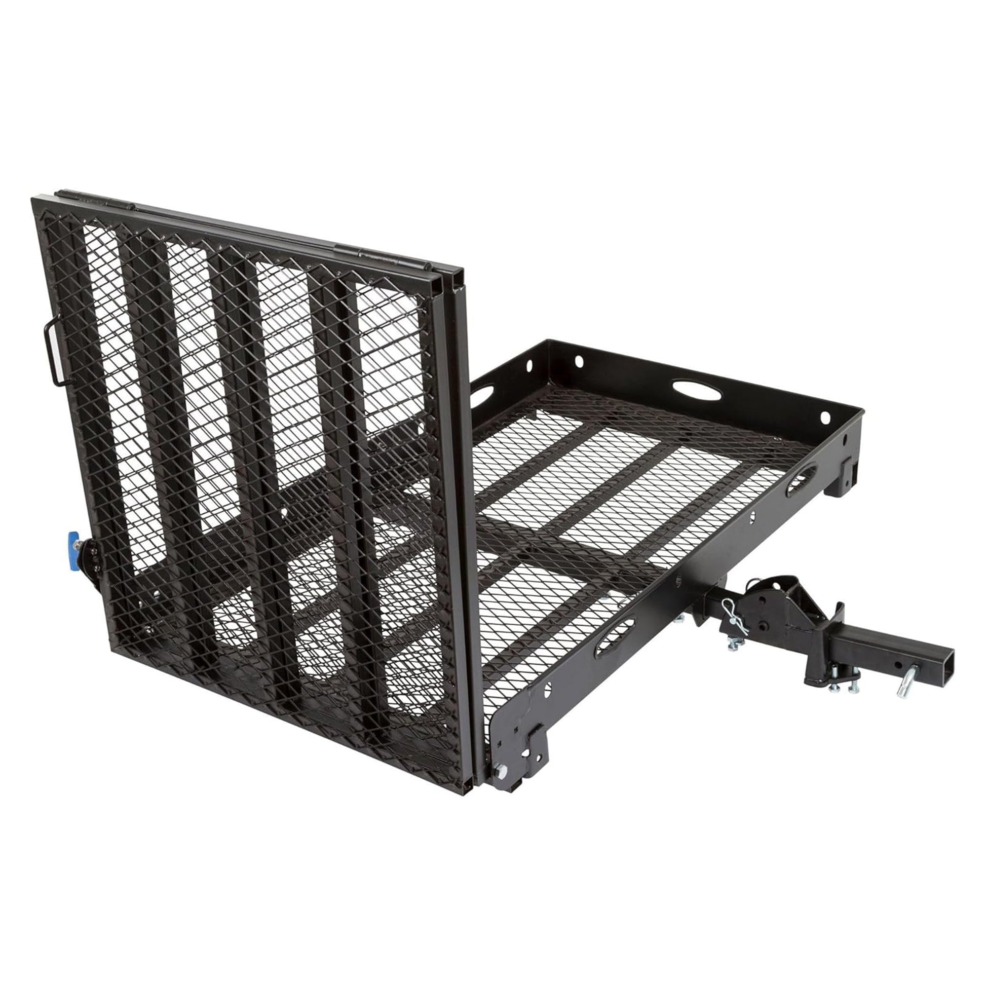 Silver Spring 48" x 28" Folding Steel Wheelchair Carrier with Ramp & Hitch Mount - Find Fresh Goods