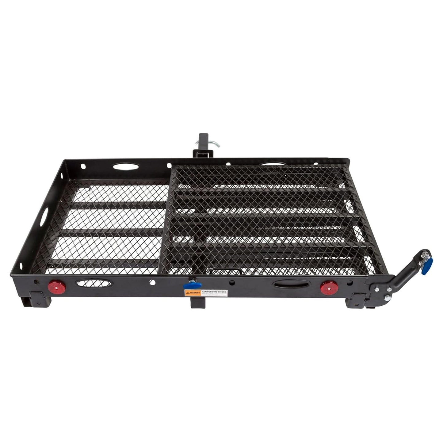 Silver Spring 48" x 28" Folding Steel Wheelchair Carrier with Ramp & Hitch Mount - Find Fresh Goods