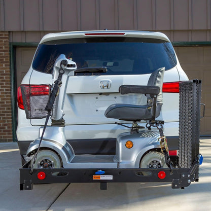 Silver Spring 48" x 28" Folding Steel Wheelchair Carrier with Ramp & Hitch Mount - Find Fresh Goods
